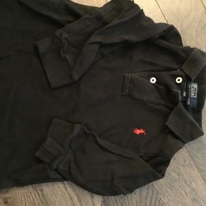 Boys 18m long sleeve polo